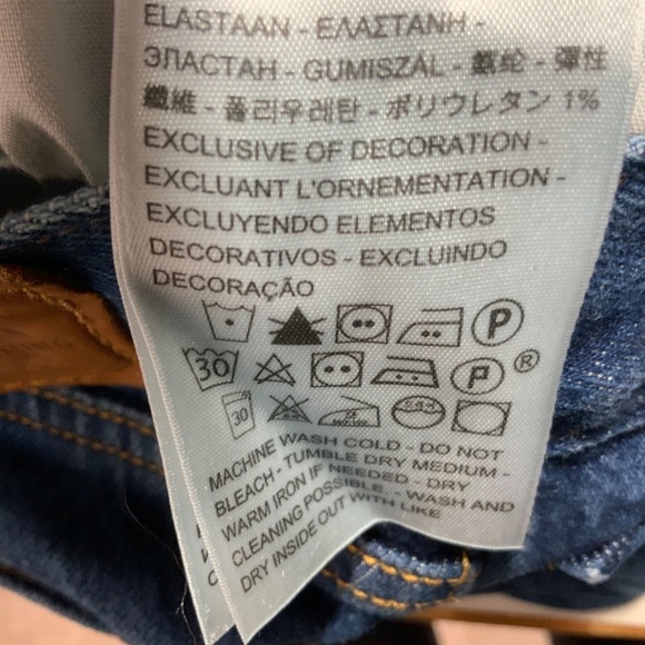 LEVI’S Premium Denim Wedgie Jeans Medium Wash 5 Pocket US Sz 25 - Picture 10 of 11